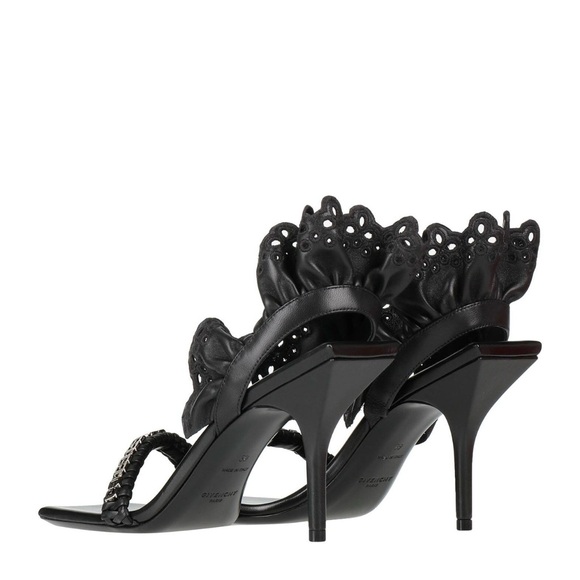 Givenchy Black Ruffled Heels - Picture 3 of 7